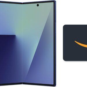 Samsung Galaxy Z Fold7 Cell Phone + Gift Card, 512GB AI Smartphone, Unlocked Android, AI Photo Edits, Large Screen, Long Battery Life, 2025, US 1 Yr Manufacturer Warranty, Blue Shadow
