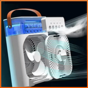 3 In 1 Fan AIr Conditioner Household Small Air Cooler LED Night Light Portable Humidifier Air Adjustment Fan Office Home Fan New